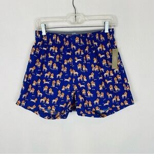 NWT J Crew 100% Cotton Printed Boxer Underwear‎ Size Small Halloween Pumpkin Dog